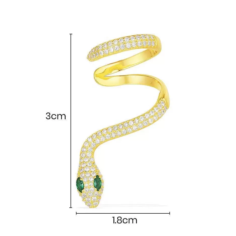 APM Monaco Boucles D'Oreilles | Boucle D'Oreille Ear Cuff Individuelle Serpent