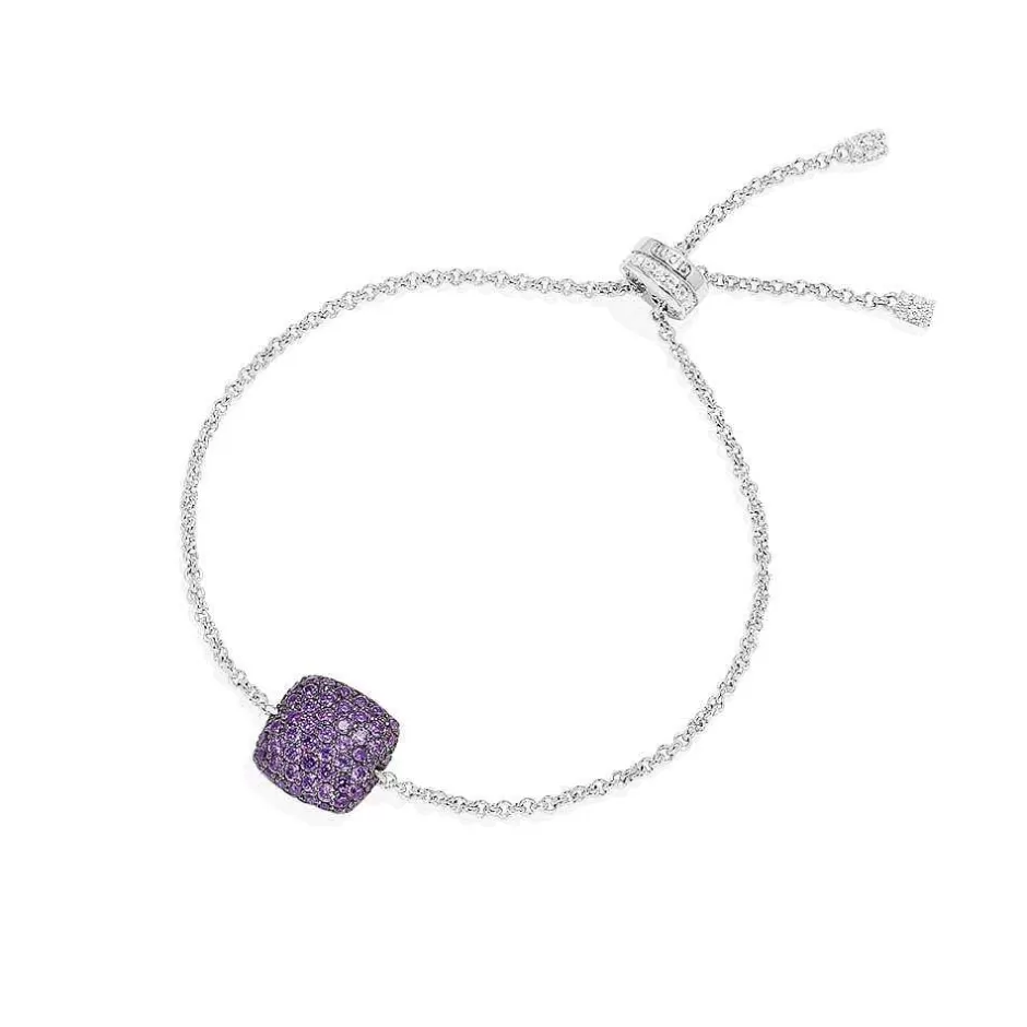 APM Monaco Bracelets | Bracelet Ajustable Carre Violet