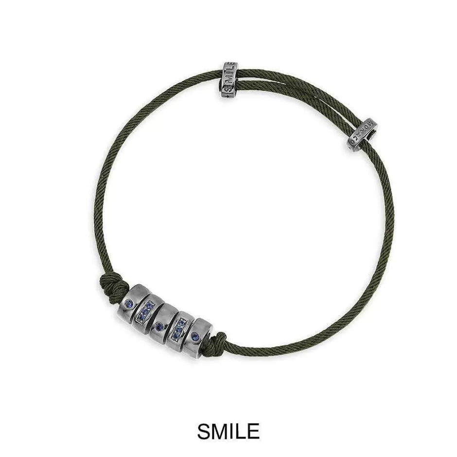 APM Monaco Bracelets | Bracelet Ajustable Code Morse Smile En Nylon
