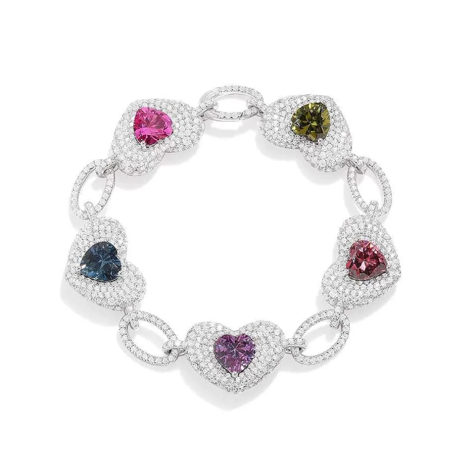 APM Monaco Bracelets | Bracelet Ajustable Coeur Multicolore