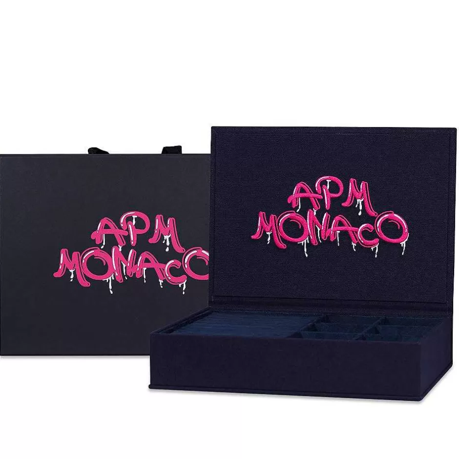 APM Monaco Accessoires | Grande Boite A Bijoux Graffiti Rose